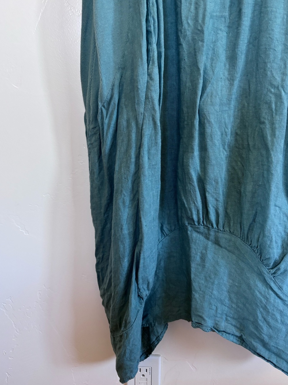 Gigi Moda Made in Italy Linen Blend Bubble Hem Dress / Tunic A1 - Picture 4 of 8